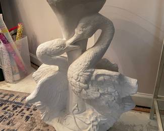 #53	Swan Ceramic Pedestal Fern Stand - 12 round 26 tall	 $ 60.00 																												