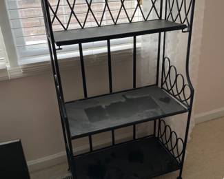 #27	Black Metal 3 Shelf display folding cabinet - 25x13x48	 $ 50.00 																												