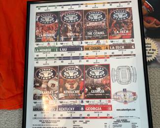#97	Auburn 2004 Season 5pc set (season tickets, towel, conference shirt, commemorative book, sports illustrated)	 $ 45.00 																												