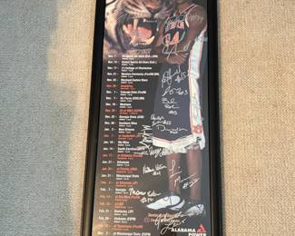 #102	Auburn University Tiger Basketball 2003-2004 Signed Season 16 Signatures	 $ 75.00 																												