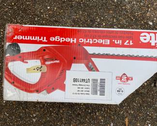 #88	Homelite 17in Electric Hedge Trimmer	 $ 20.00 																												