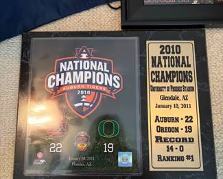 #98	Auburn National Champions 2010 - Set of Memorabilia, 9pcs.	 $ 75.00 																												