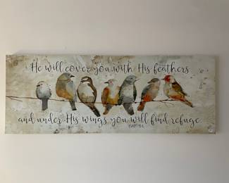 #31	Birds of a feather artwork - 49x17.5	 $ 30.00 																												