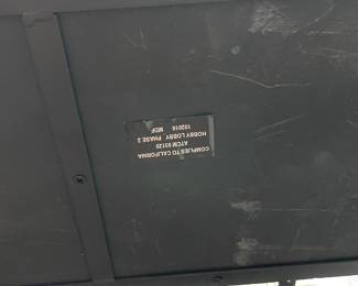 #27	Black Metal 3 Shelf display folding cabinet - 25x13x48	 $ 50.00 																												