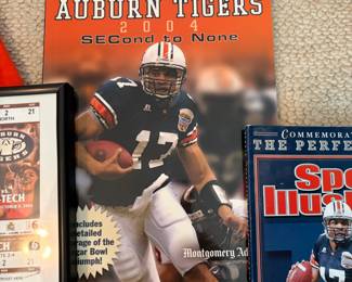#97	Auburn 2004 Season 5pc set (season tickets, towel, conference shirt, commemorative book, sports illustrated)	 $ 45.00 																												