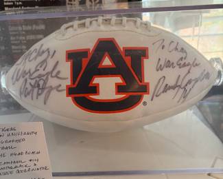 #94	Tigers Auburn Autographed Football - Pat Dye, Randy Campbell #14	 $ 100.00 																												