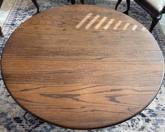 #3	Carved Side Oak Pedestal table 68-48w x 29.5h x 48"w (2x10" leaves)	 $ 50.00 	$50.00																											