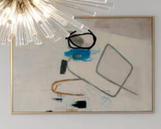 Artwork and Dining Table