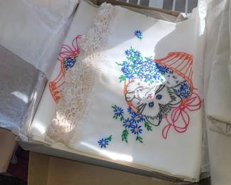 Hand Embroidered Pillow Casses