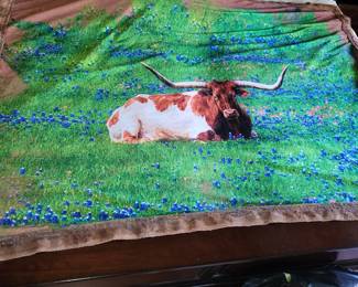 Bluebonnet/Longhorn Throw