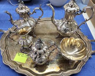 Reed & Barton Silverplate tea service.