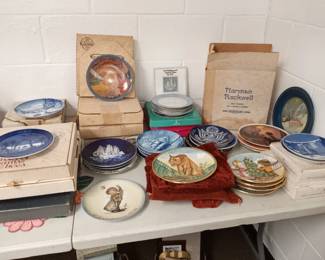 Christmas plates  and more.