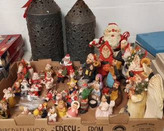 Marietta Myers (Kalamazoo) artist, clay figures and ornaments.