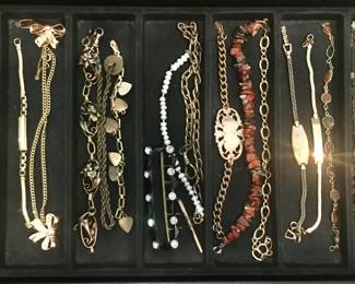 Vintage gold-filled bracelets.