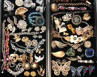 Vintage Costume jewelry. including Lunch At The Ritz, Jewelry 10, Swarovski, and others.
