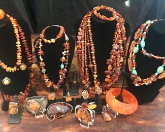 Turquoise, amber and more.