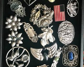 Vintage sterling jewelry.