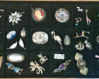 Vintage sterling jewelry.