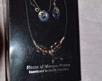 pewter Jewelry with Dolphins 