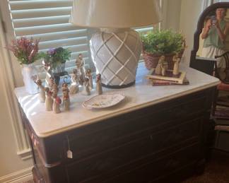Marble top dresser