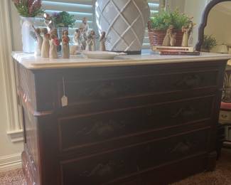 Closer view of chest