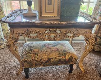 Great side table and footstool