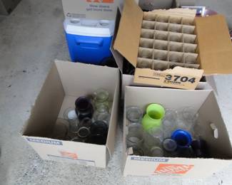 Vases, glasses