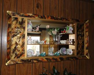 Vintage Mirror Shelf and bric a brac