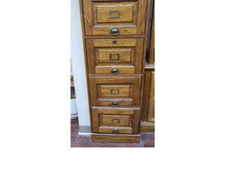 4 drawer wood file cabinet