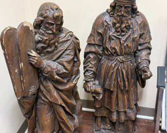 Carved religious figures