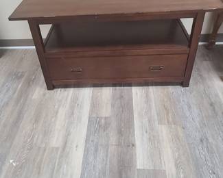 mission style wooden coffee table