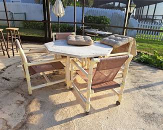 PVC table and chairs set