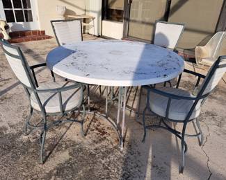 Patio table and chairs