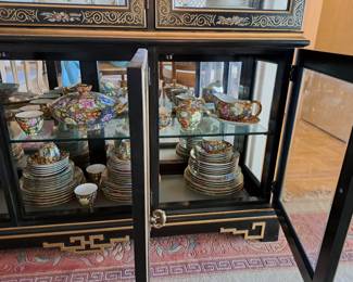 Additional gold painted china set.