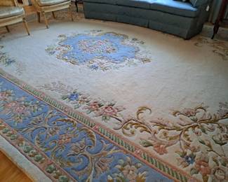 large room size pastels rug