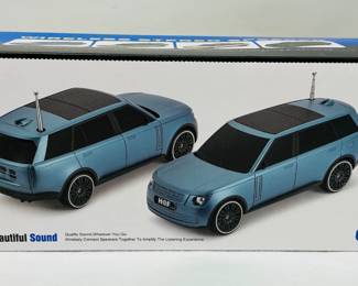 The H@F Wireless Stereo Speaker HF-F119 is a portable Bluetooth speaker with an SUV car-inspired design, featuring multiple playback options, LED lights, and solar charging, ideal for home, outdoor, or travel use. 