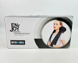 Mirakel EnJoy Shiatsu Massager with Heat, (3) speed setting, 3D massage, soothing heat, and more. See photos for detail. 