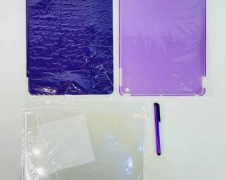 This lot features a new magnetic purple iPad case designed to securely attach to your device while providing stylish, lightweight protection.