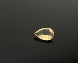 Pear cut 3 ct light yellow citrine gemstone. 12.7 mm x 8.7 mm. Place it in a setting for a stunning statement ring or beautiful pendant!