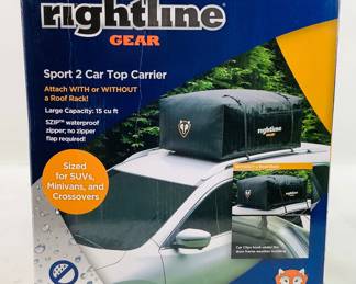 This Rightline Gear Sport 2 Car Top Carrier, model 100S20, is a 100% waterproof 15 cu ft rooftop cargo bag that fits SUVs, minivans, and crossovers with or without roof racks. 