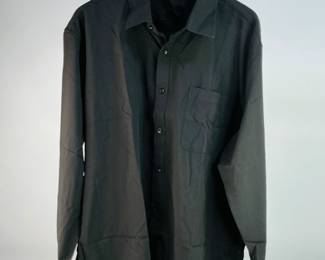 Design in Italy ladies' dress shirt, size 2XL, black.