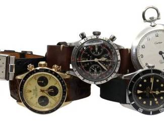 Rolex, Patek Philippe, Cartier, other fine Swiss time pieces