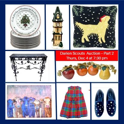 200 unique items! Bidding begins to close Thursday, Dec 4 at 7:30 pm