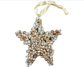 Beaded On Wire Star Ornament