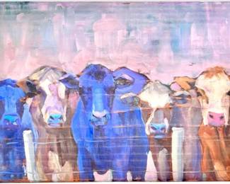 Original Oil Painting On Canvas - Attributed To Britt Bair