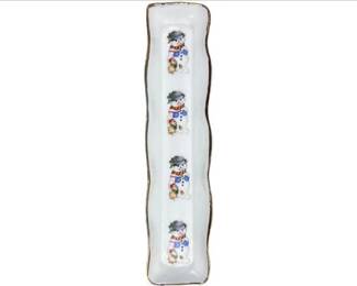 English Porcelain Christmas Accent Piece - Signed "Crown Staffordshire"