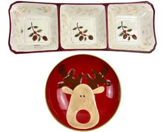 Ceramic Christmas Serving Pieces