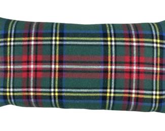 Italian Accent Pillow - Signed "Nido Notte Italia" - Great Holiday Tartan!