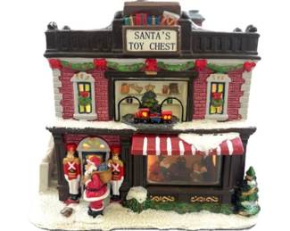 St. Nicholas Square Christmas Village Santas Toy Chest 2010