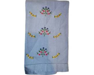 Vintage Embroidered Hand Linen